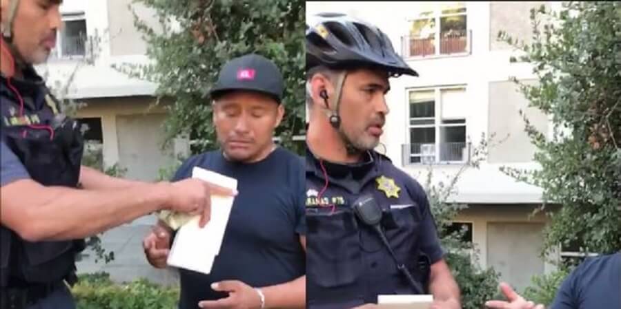 He a policeman. Полиция Франции отбирает кастрюли.