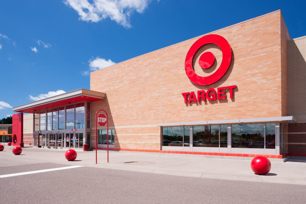 Exterior view of Target chain store in Minnetonka, Minnesota.